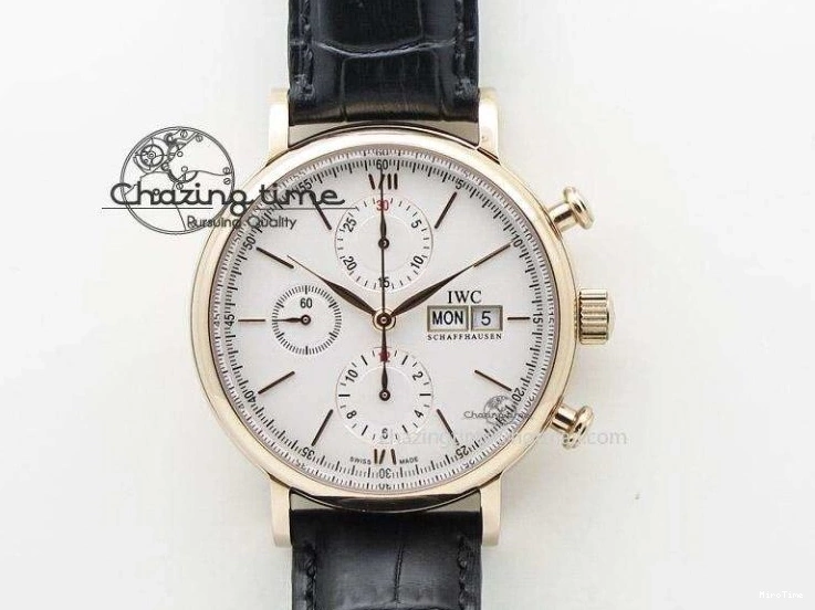 MIROTIME 0705 Mark XVIII IW327006 Titanium M+F 1:1 Best Edition Black Dial on Brown Leather Strap A Efficient 7052